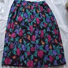 Alfred Dunner Soft Pleated Floral Skirt