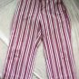 The Gap Brick Red Striped Denim Cotton Capri Pants - Size 6