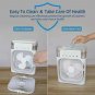 3 in 1 Portable Humidifier Air Conditioner Cooler Mini Fan 7 Color LED Light