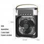 3 in 1 Portable Humidifier Air Conditioner Cooler Mini Fan 7 Color LED Light