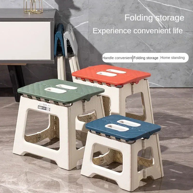 Portable Folding Plastic Multi Purpose Small Children Adults Stool Camping Bench