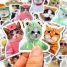 100pcs Funny Cat Stickers Cartoon Cute Decals  Guitar Phone Bicycle Laptop Luggage Kids Sticker