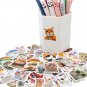 100pcs Funny Cat Stickers Cartoon Cute Decals  Guitar Phone Bicycle Laptop Luggage Kids Sticker