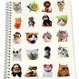 100pcs Funny Cat Stickers Cartoon Cute Decals  Guitar Phone Bicycle Laptop Luggage Kids Sticker