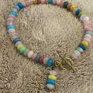Cotton Candy Colored Bracelet With A Small Tassel
