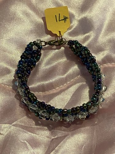 Swarovski Crystal Bracelet With Multiply Beads