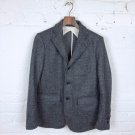 evaness herringbone knit blazer grey