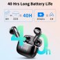 Wireless Bluetooth 5.3 Earbuds &acirc;�� ENC Mics, 40H Playtime, LED Case, IP7 Waterproof