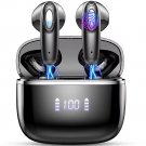 Wireless Bluetooth 5.3 Earbuds – ENC Mics, 40H Playtime, LED Case, IP7 Waterproof