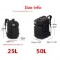 1000D Nylon Waterproof Tactical Backpack &acirc;�� 25L/50L MOLLE Hiking Camping Hunting Bag