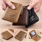 RFID Blocking Leather Wallet for Men – Anti-Theft Card Holder Case Clutch Short Wallet
