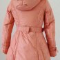 2011 NEW Prancing Leaves Ladies'double-breasted DOWN JACKET with Rex Rabbit Hair Collar&Hoody