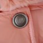 2011 NEW Prancing Leaves Ladies'double-breasted DOWN JACKET with Rex Rabbit Hair Collar&Hoody