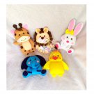 Cuddle Zoo Felt Toy Set – Handmade Cute Rabbit, Lion, Elephant & Duck Plush Soft, Adorable