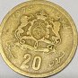 Maroc 20 santimat / centimes - Hassan II PiÃ¨ce FAO Y85 1974