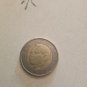 Moroccan coin made in 2002 of 5 dirham.