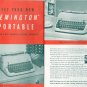Remington Rand Portable  Typewriter Instruction Manual - User Manual - Complete User Guide