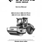 Bomag Bw 213 D-5 - Bw 213 PD-5 - Bw 211 D5 - Bw 211 PD-5 Service Manual - English