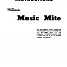 Williams - Music Mite - RCA VICTOR RP-168 Series Service Manual - Instructions - User Manual - Engli