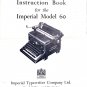 Imperial 60 Typewriter Instruction Manual - User Manual - Complete User Guide