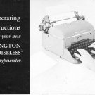 Remington Noiseless 10-1952 Typewriter Instruction Manual - User Manual - Complete User Guide