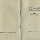 olympia SG1 Typwriter Instruction Manual - User Manual - Complete User Guide