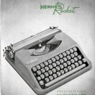 Hermes Rocket Typewriter Instruction Manual - User Manual - Complete User Guide