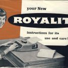 Royalite Typewriter Instruction Manual - User Manual - Complete User Guide