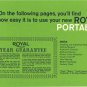 Royal Caravan Typewriter Instruction Manual - User Manual - Complete User Guide