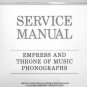 Mills - Empress - Throne Of Music - Service Manual - Installation Instructions - Parts List - Supple