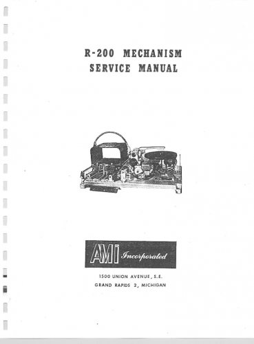 Ami - R-200 - Mechanism - Service Manual - Parts List - Workshop Manual - English