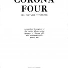 Corona Four MK2 Typewriter Instruction Manual - User Manual - Complete User Guide
