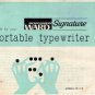 Signature 511D Typewriter Instruction Manual - User Manual - Complete User Guide