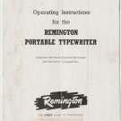 Remington Rand Portable Typewriter Instruction Manual - User Manual - Complete User Guide
