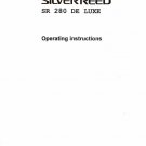Silver Reed SR 280 De Luxe Typewriter Instruction Manual - User Manual - Complete User Guide