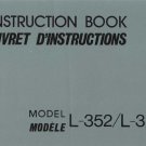 Janome L-352 - L-353 Sewing Machine Instruction Manual - User Manual - Complete User Guide