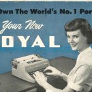 Royal QDL 1952 Typewriter Instruction Manual - User Manual - Complete User Guide