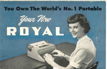 Royal QDL 1952 Typewriter Instruction Manual - User Manual - Complete User Guide