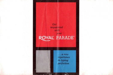 Royal Parade Typewriter Instruction Manual - User Manual - Complete User Guide