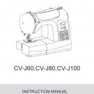 Singer Cv-J60 - Cv-J80 - Cv-J100 Sewing Machine Instruction Manual - User Manual - Complete User Gui
