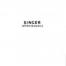 Singer 107W9 - 107W10 - 107W12 Sewing Machine Instruction Manual - User Manual - Complete User Guide