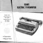 Sears Electric Typewriter Instruction Manual - User Manual - Complete User Guide