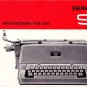 Hermes 9 Typewriter Instruction Manual - User Manual - Complete User Guide