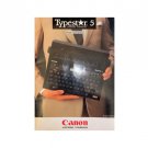 Canon Typestar 5 Typewriter Instruction Manual - User Manual - Complete User Guide