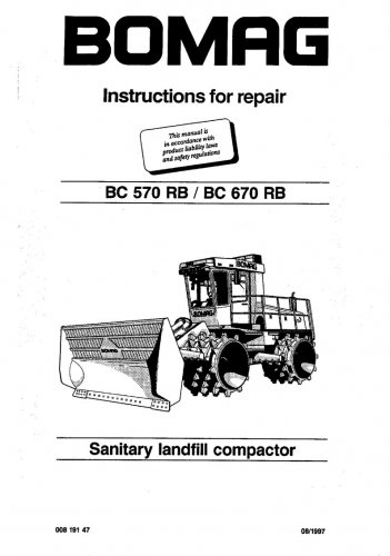 Bomag BC 570 RB - BC 670 Rb - Service Manual - Repair Manual - Workshop Manual - English