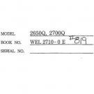 Linkbelt - Excavator 2650 - 2700Q Q1 - Q2 -  Quantum  - Shop Manual - Workshop Manual - Service Manu