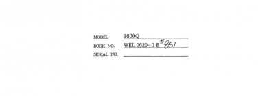 Linkbelt - Excavator 1600 Q Quantum  - Shop Manual - Workshop Manual - Service Manual - English