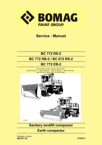 Bomag BC 772 Rb-2 / BC 672 Rs-2 / BC 772 Eb-2 / Bc 772 Rs-2 - Service Manual - Repair Manual - Works