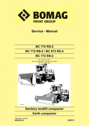 Bomag BC 772 Rb-2 / BC 672 Rs-2 / BC 772 Eb-2 / Bc 772 Rs-2 - Service Manual - Repair Manual - Works