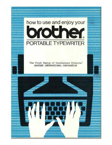 Brother Echelon 66Typewriter Instruction Manual - User Manual - Complete User Guide